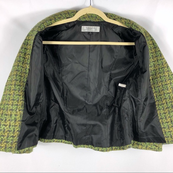 Tahari ASL Levine Tweed Belted Blazer Textured - Picture 7 of 9